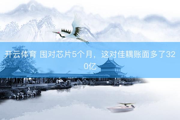 开云体育 囤对芯片5个月，这对佳耦账面多了320亿
