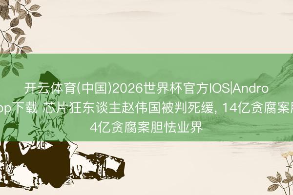 开云体育(中国)2026世界杯官方IOS|Android手机app下载 芯片狂东谈主赵伟国被判死缓， 14亿贪腐案胆怯业界